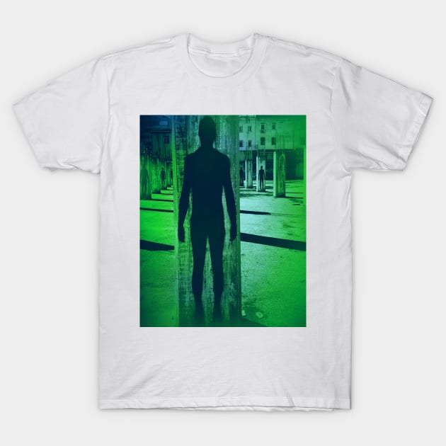 UNDERGROUND PARKING in Ghostly GREEN T-Shirt by mister-john